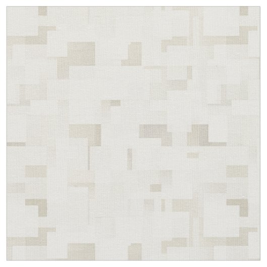 Tissu Abstrait ivoire et blanc (Fermer)