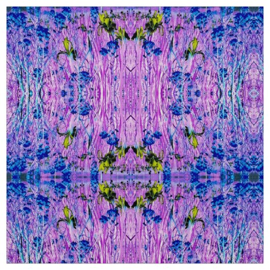 Tissu Abstrait jaune de l'Iris (Échantillon)
