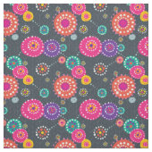 Tissu abstrait lumineux d'impression florale (Échantillon)