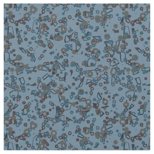 Tissu abstrait marron et bleu (Fermer)