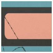 Tissu abstrait moderne de Teal de la moitié du (Fermer)