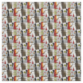 Tissu Abstrait moderne du milieu du siècle (Échantillon)