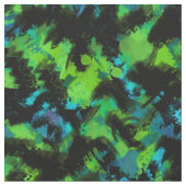 Tissu Abstrait noir et vert (Fermer)