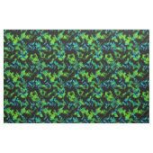 Tissu Abstrait noir et vert (Fat Quarter)