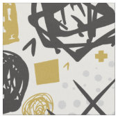 Tissu Abstrait Rayure Or Noir No.01 (Fermer)