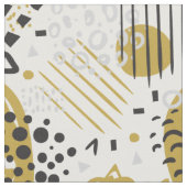 Tissu Abstrait Rayure Or Noir No.02 (Fermer)