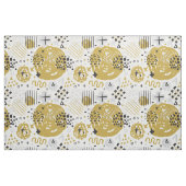 Tissu Abstrait Rayure Or Noir No.02 (Fat Quarter)