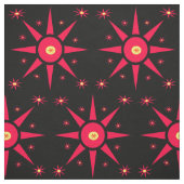 Tissu Abstrait Red Star (Échantillon)