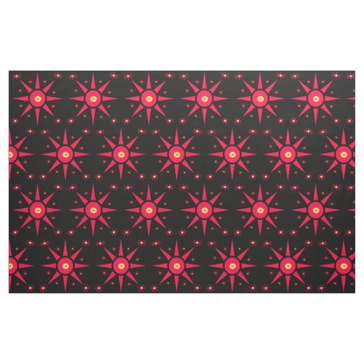 Tissu Abstrait Red Star (Fat Quarter)
