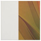 Tissu Abstrait Rouge Orange Brown Vert Fractal Art Flowe (Échantillon)