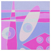 Tissu Abstrait surf Hot rose violet (Détail)