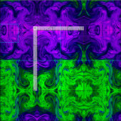 Tissu abstrait texturisé par pourpre vert (Carreau)