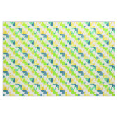 Tissu Abstrait vert jaune (Yard)