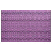 Tissu Abstraite impression florale violette et noire (Yard)