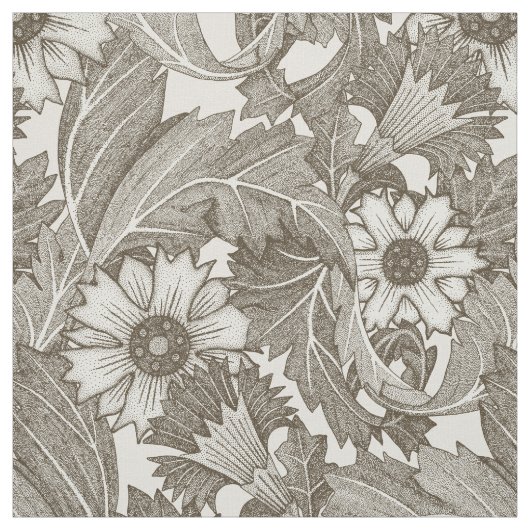 Tissu acanthus thé blanc (Échantillon)