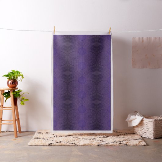 Tissu Acceptation | Médaillons de méditation violette (In Situ)