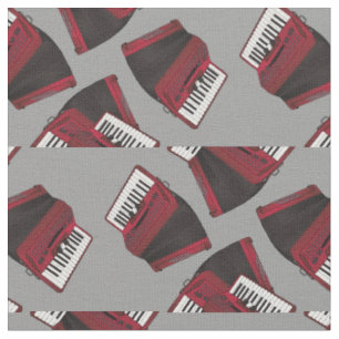 Tissu Accordiens Musicien de musique Grey