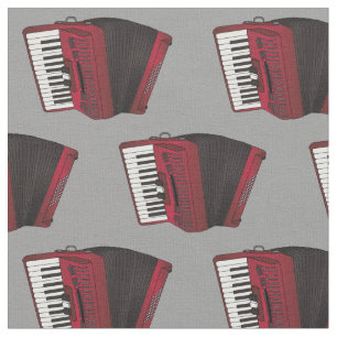Tissu Accordiens Musicien de musique Grey