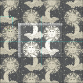 Tissu acier de rêve bohème (Carreau)