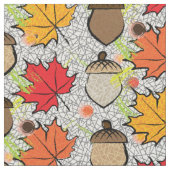 Tissu Acorns et feuilles VII (Fermer)