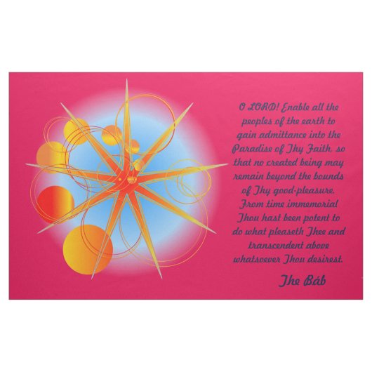 Tissu Activer tous les peuples de la Terre (Fat Quarter)