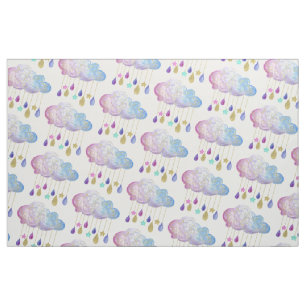 Tissu Adorable Arc-en-ciel nuages & Gold Baby Girl Douch