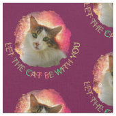 Tissu Adorable Cute Calico Chat (Fermer)