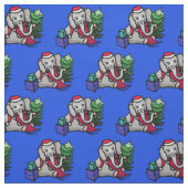 Tissu Adorable Motif de Noël Sant Elephant (Échantillon)