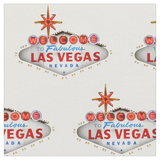 Tissu Affiche de bienvenue Las Vegas (Fermer)