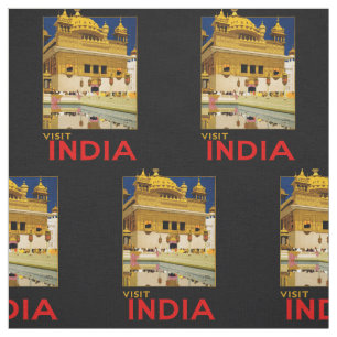Tissu Affiche de voyage Inde art indien vintage