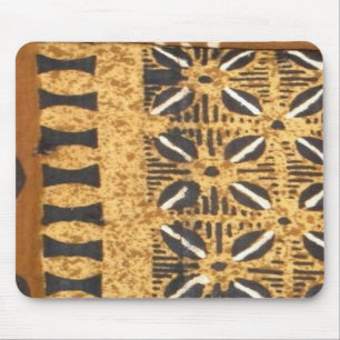 Tissu africain de boue avec le tapis de souris de