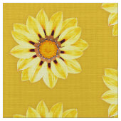 Tissu Afrique / Gazanie - Jaune de moutarde (Fermer)