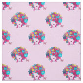 Tissu afro à fleurs boho (Échantillon)