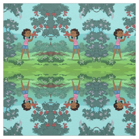 Tissu Afro-Américaine noire (Échantillon)