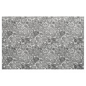 Tissu Agate les tranches en noir et blanc (Yard)
