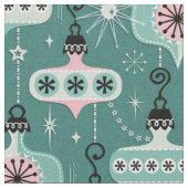 Tissu Âge atomique Ornements de Noël Turquoise © studiox (Fermer)