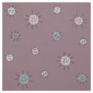 Tissu Âge atomique Starburst Planètes Dark Mauve