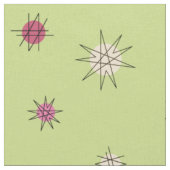 Tissu Age atomique Starburst Planètes Lime Green (Fermer)