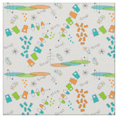 Tissu Âge Spatial Du Milieu Du Siècle Atomique  (Fermer)