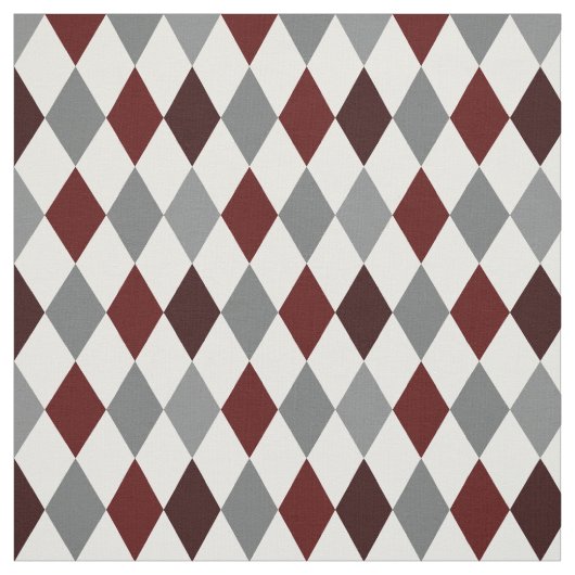 Tissu Aggie Maroon & Grey Jacquard Motif Fabric (Échantillon)
