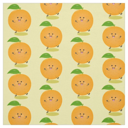 Tissu Agréable agrumes d'orange (Échantillon)