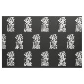 Tissu Ai. Amour. Amor. (Fat Quarter)