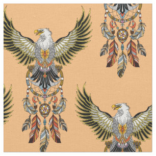 Tissu Aigle avec les Indiens d'Amérique
