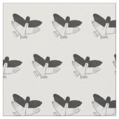 Tissu Aigle de silhouette (Fermer)