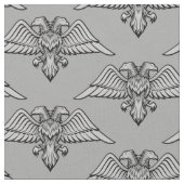Tissu Aigle gris avec deux têtes (Fermer)