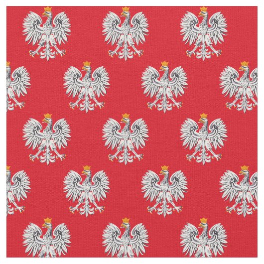 Tissu Aigle Polonais, mode, drapeau, Pologne (Fermer)