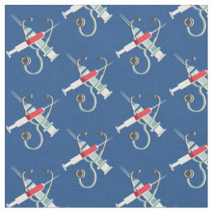 Tissu Aiguille hypodermique et stéthoscope