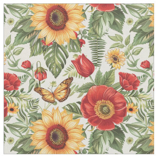 Tissu Ailes de prairie estivale