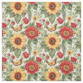 Tissu Ailes de prairie estivale (Échantillon)
