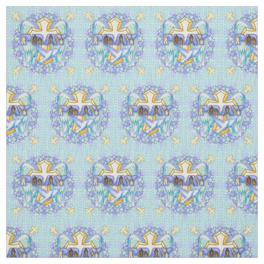 Tissu Ailes de prière chrétienne (Échantillon)